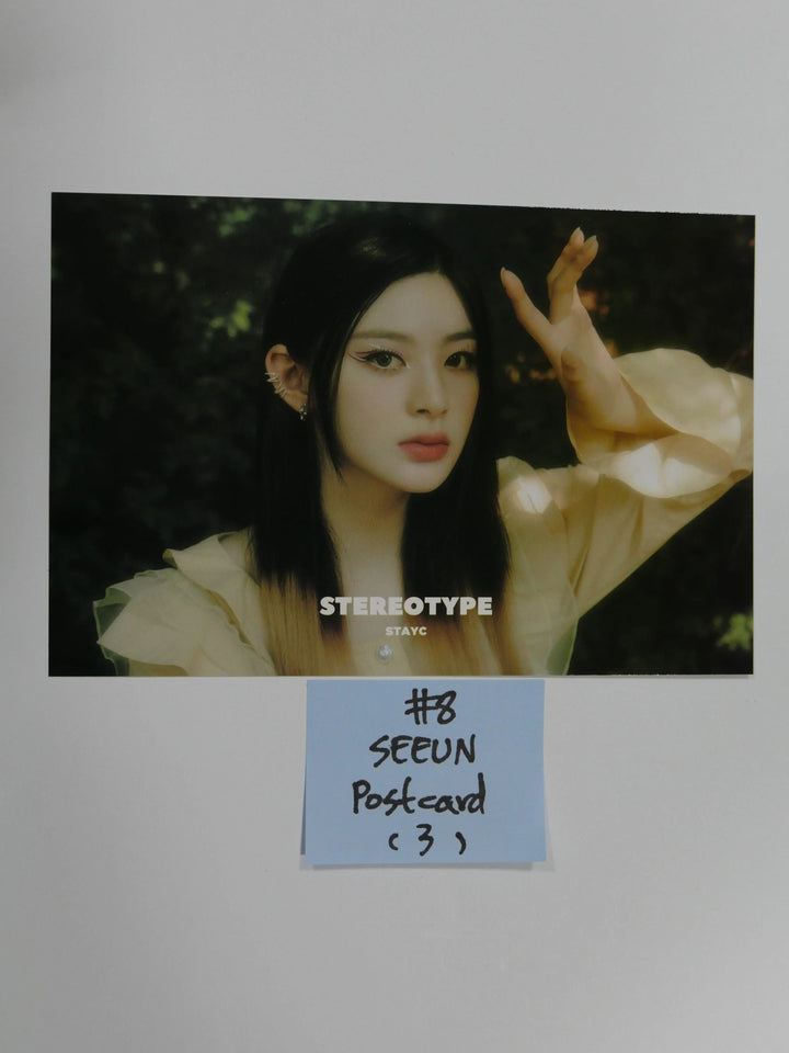 StayC 'STEREOTYPE' - Official Postcard & Scratch Card - HALLYUSUPERSTORE