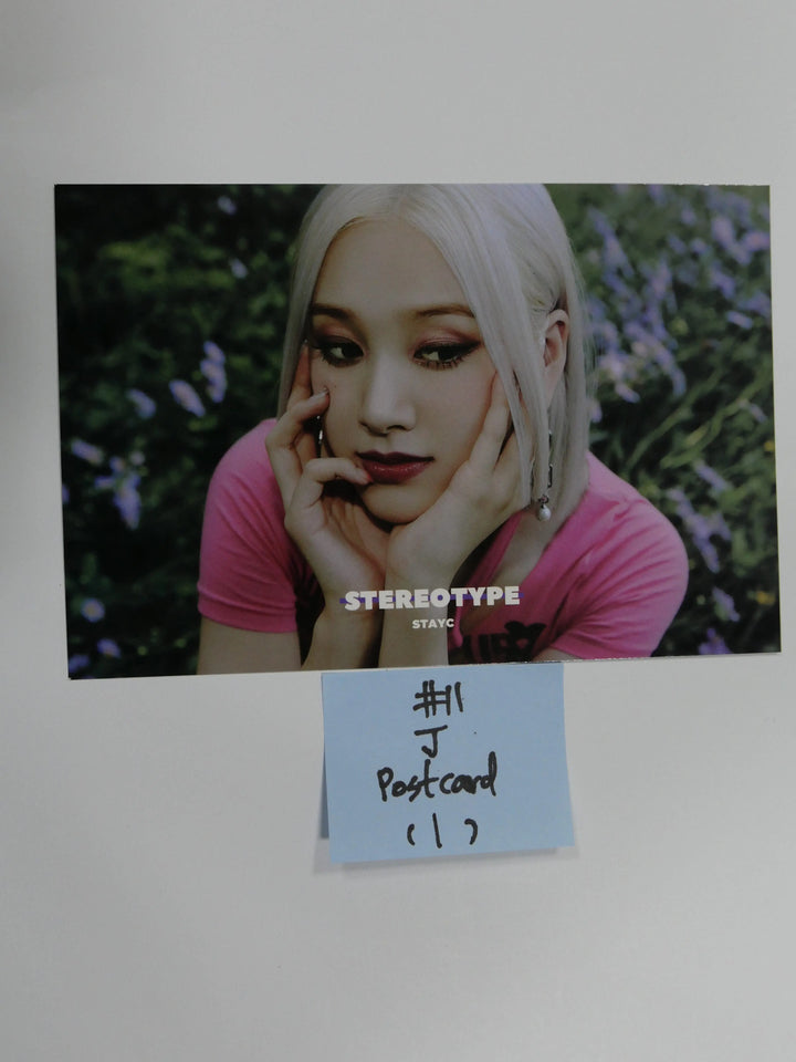 StayC 'STEREOTYPE' - Official Postcard & Scratch Card - HALLYUSUPERSTORE