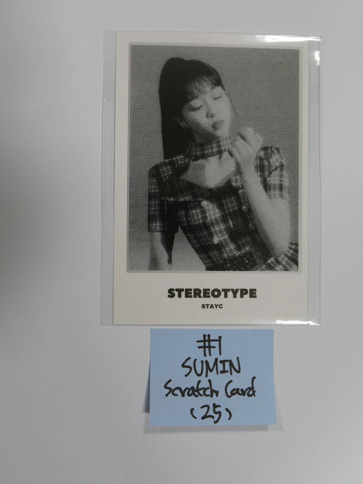 StayC 'STEREOTYPE' - Official Postcard & Scratch Card - HALLYUSUPERSTORE