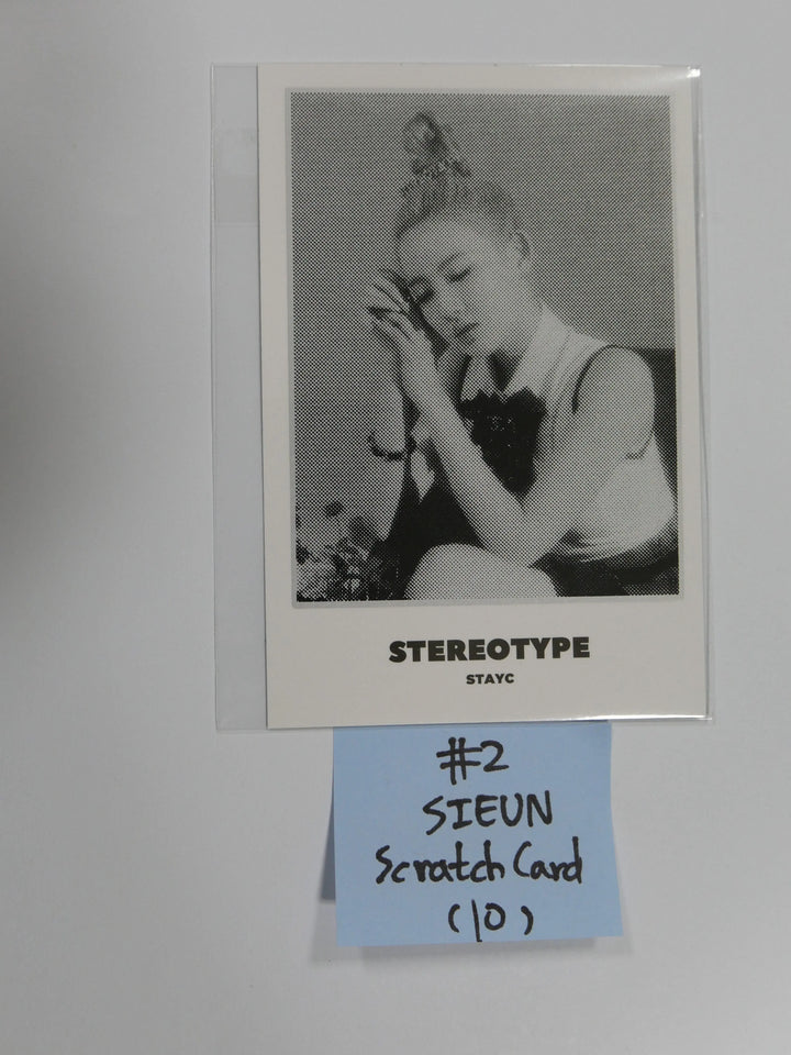 StayC 'STEREOTYPE' - Official Postcard & Scratch Card - HALLYUSUPERSTORE