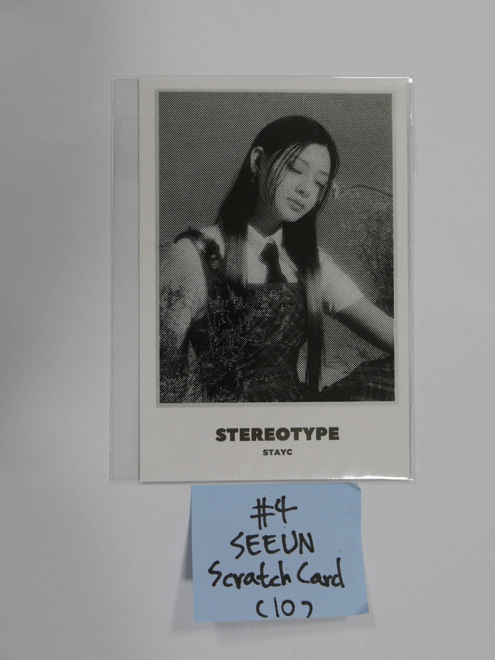 StayC 'STEREOTYPE' - Official Postcard & Scratch Card - HALLYUSUPERSTORE