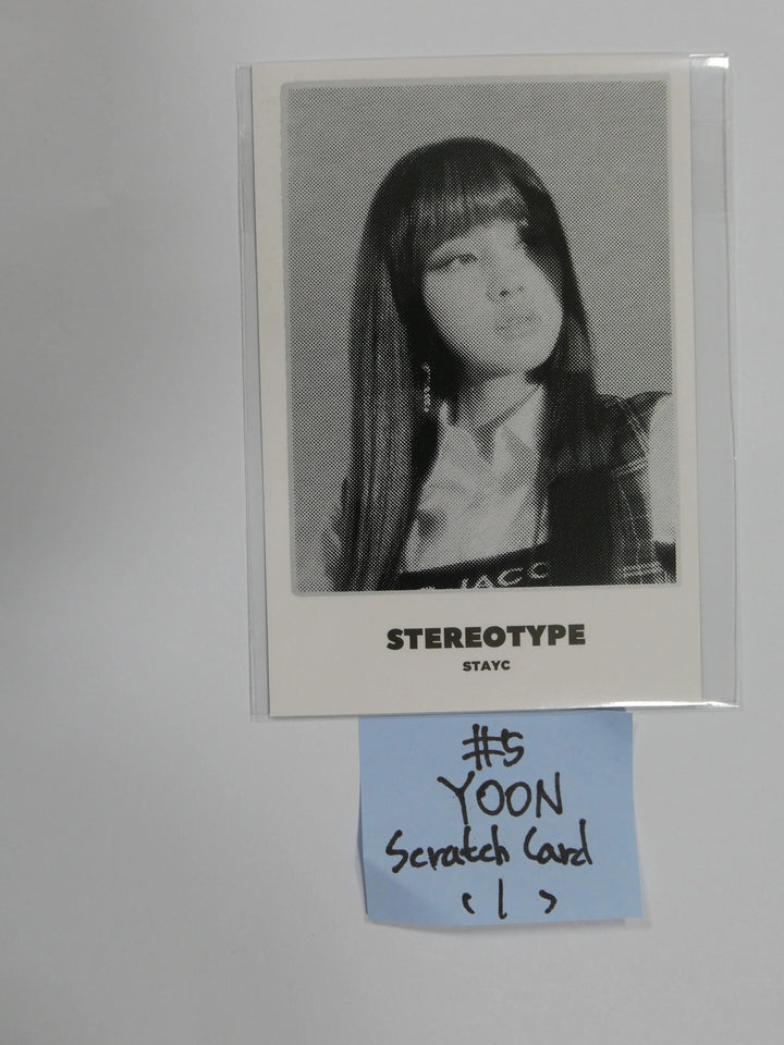 StayC 'STEREOTYPE' - Official Postcard & Scratch Card - HALLYUSUPERSTORE