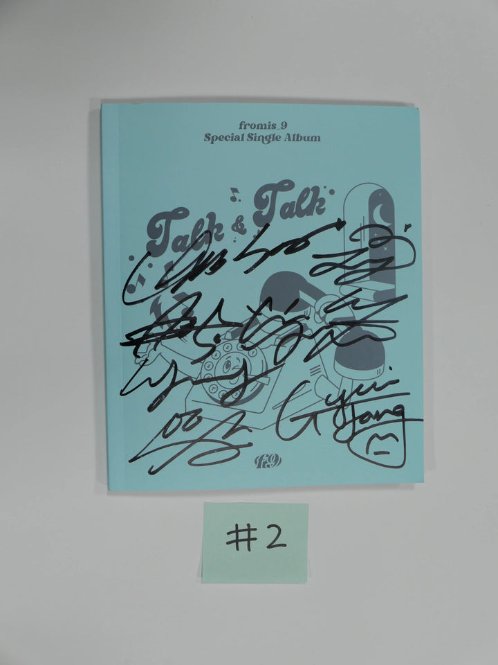 Fromis_9 "Talk & Talk" - Hand Autographed(Signed) promo Album - HALLYUSUPERSTORE