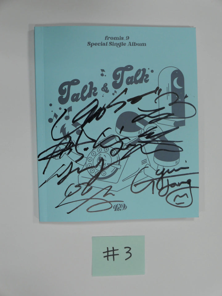 Fromis_9 "Talk & Talk" - Hand Autographed(Signed) promo Album - HALLYUSUPERSTORE