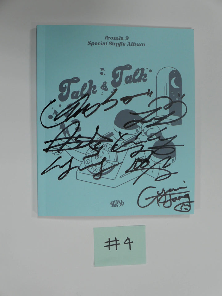 Fromis_9 "Talk & Talk" - Hand Autographed(Signed) promo Album - HALLYUSUPERSTORE