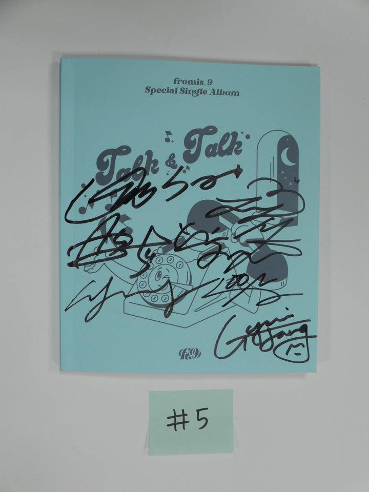 Fromis_9 "Talk & Talk" - Hand Autographed(Signed) promo Album - HALLYUSUPERSTORE
