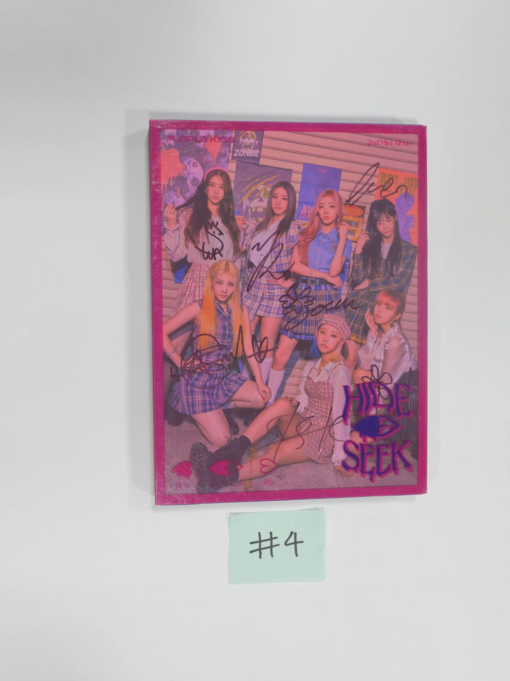 Purple Kiss "Hide & Seek" 2nd mini - Hand Autographed(Signed) Promo Album - HALLYUSUPERSTORE