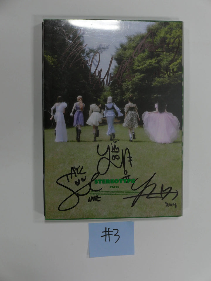 StayC "STEREOTYPE" 1st mini - Hand Autographed(Signed) Promo Album - HALLYUSUPERSTORE