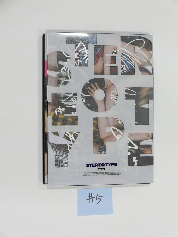 StayC "STEREOTYPE" 1st mini - Hand Autographed(Signed) Promo Album - HALLYUSUPERSTORE