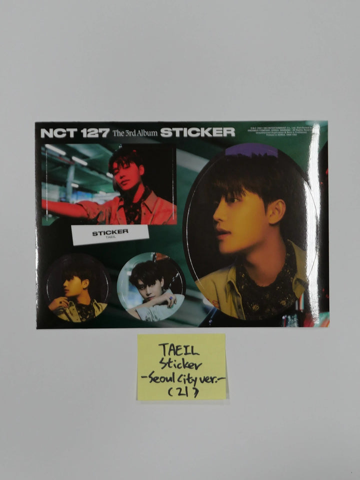 NCT 127 "Sticker" Official Postcard & Sticker (Sticker, Sticky, Seoul City Ver.) - HALLYUSUPERSTORE