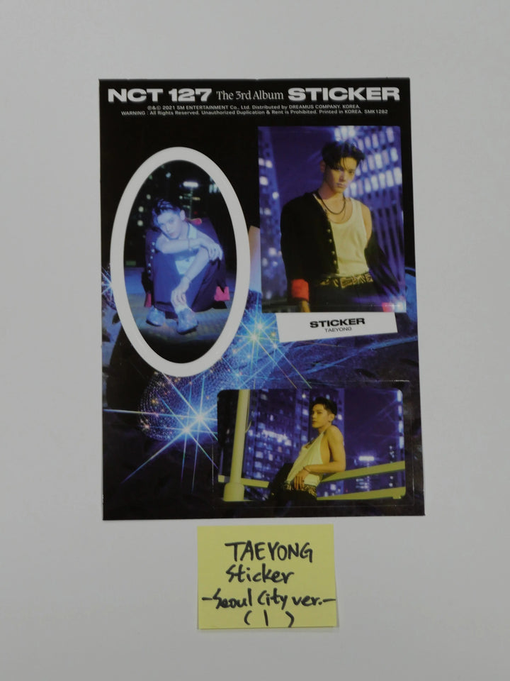 NCT 127 "Sticker" Official Postcard & Sticker (Sticker, Sticky, Seoul City Ver.) - HALLYUSUPERSTORE
