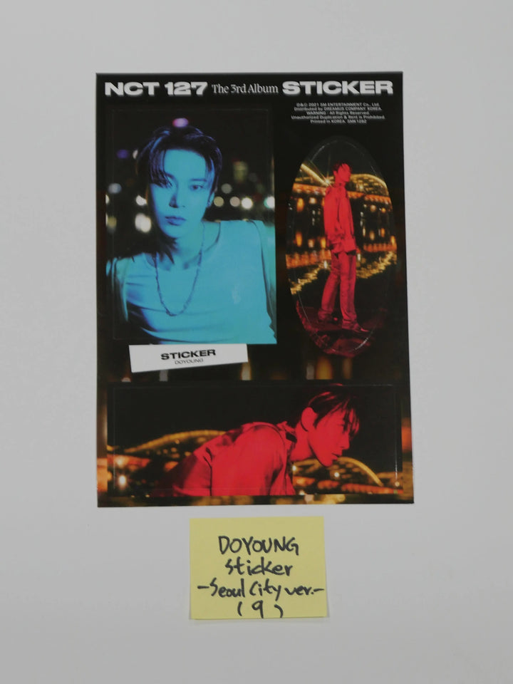 NCT 127 "Sticker" Official Postcard & Sticker (Sticker, Sticky, Seoul City Ver.) - HALLYUSUPERSTORE