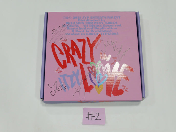 Itzy 'Crazy In Love' - Hand Autographed(Signed) Promo Album - HALLYUSUPERSTORE