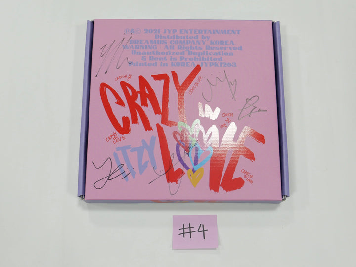 Itzy 'Crazy In Love' - Hand Autographed(Signed) Promo Album - HALLYUSUPERSTORE