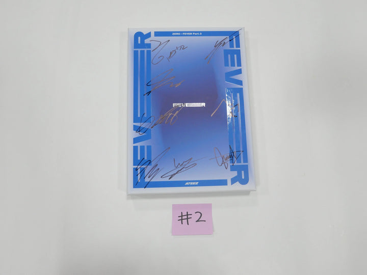 Ateez 'Zero : Fever Part 3' - Hand Autographed(Signed) Promo Album - HALLYUSUPERSTORE
