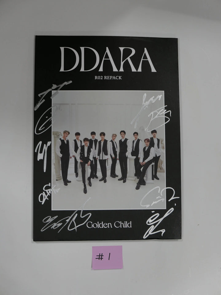 GOLDEN CHILD "DDARA" 2nd - Hand Autographed(Signed) Promo Album - HALLYUSUPERSTORE