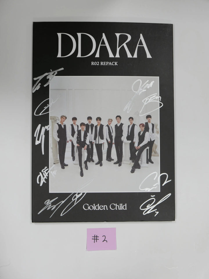 GOLDEN CHILD "DDARA" 2nd - Hand Autographed(Signed) Promo Album - HALLYUSUPERSTORE