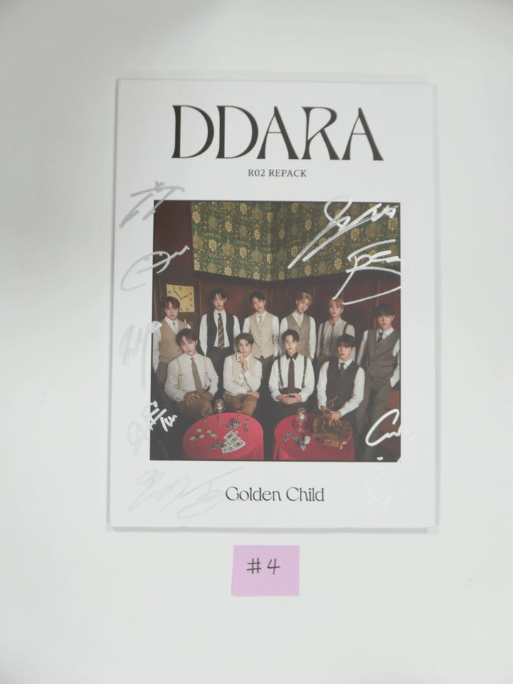 GOLDEN CHILD "DDARA" 2nd - Hand Autographed(Signed) Promo Album - HALLYUSUPERSTORE