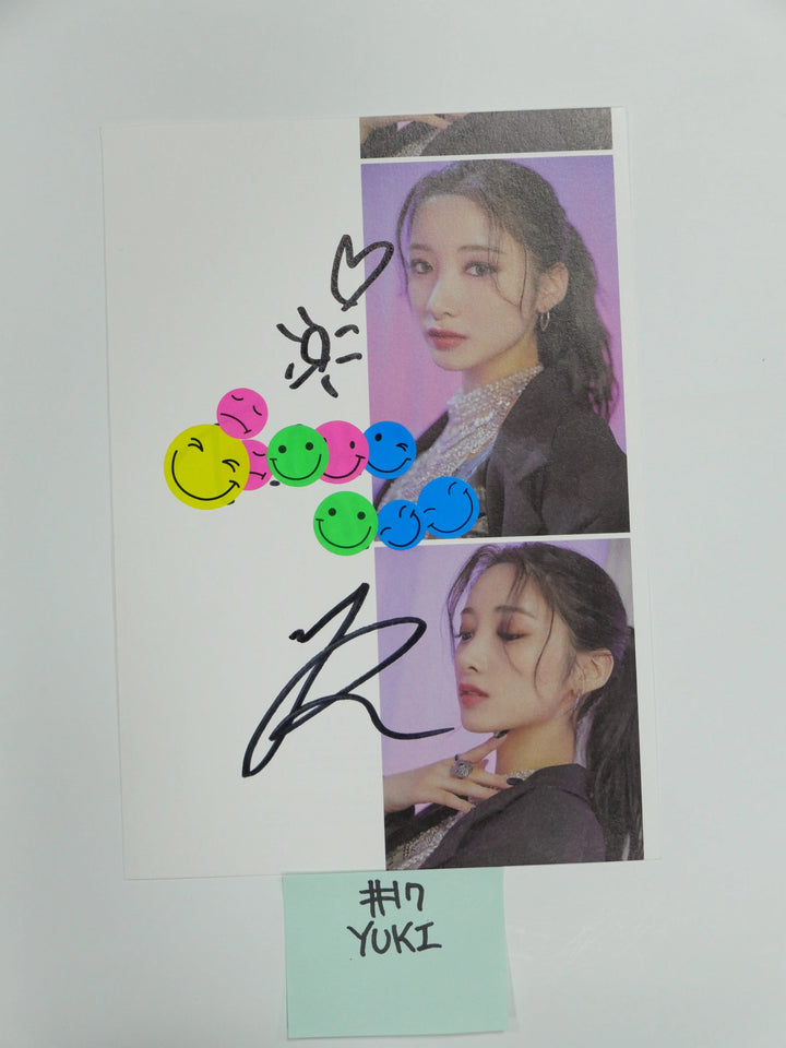 Purple Kiss 'HIDE & SEEK', 'INTO VIOLET' - A Cut Page From Fansign Event Albums - HALLYUSUPERSTORE