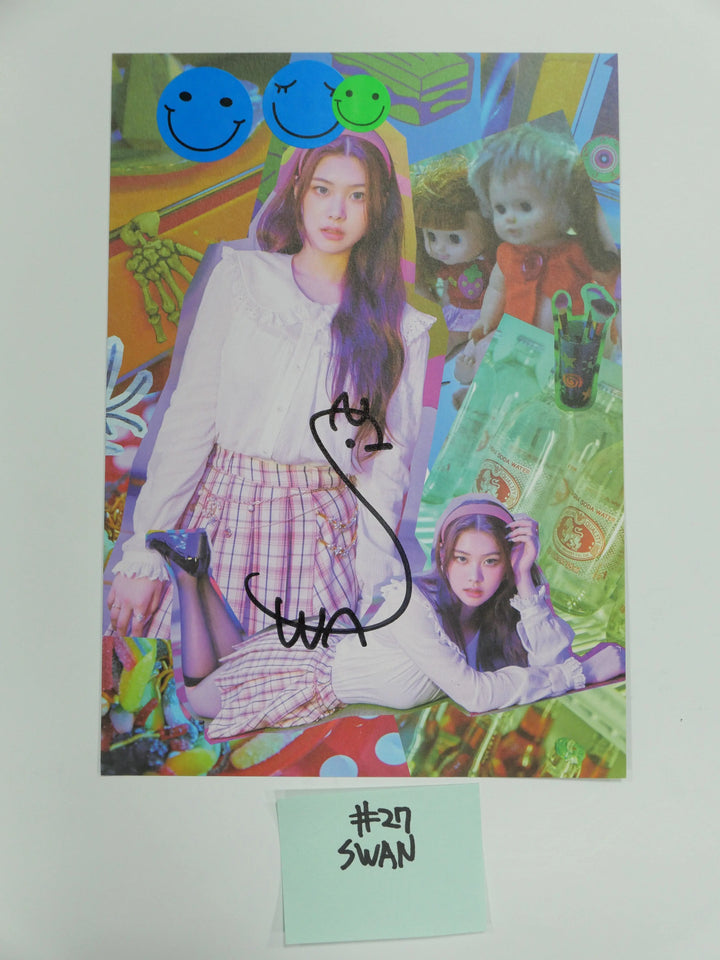 Purple Kiss 'HIDE & SEEK', 'INTO VIOLET' - A Cut Page From Fansign Event Albums - HALLYUSUPERSTORE