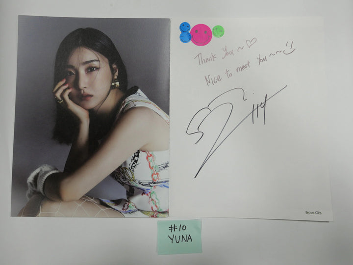 StayC 'STEREOTYPE' , Brave Girls'We Ride' - A Cut Page From Fansign Event Albums - HALLYUSUPERSTORE