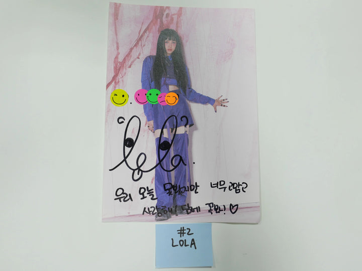 Pixy 'Temptation' - A Cut Page From Fansign Event Albums - HALLYUSUPERSTORE