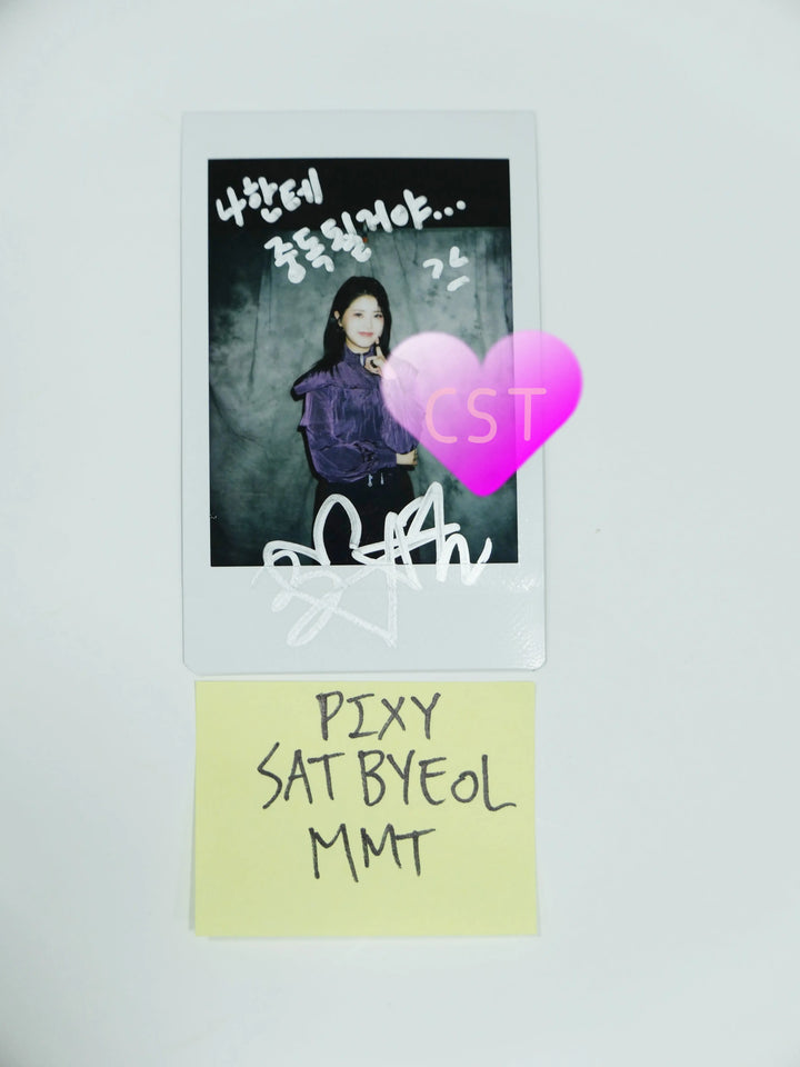 PIXY - Hand Autographed(Signed) Polaroid - HALLYUSUPERSTORE