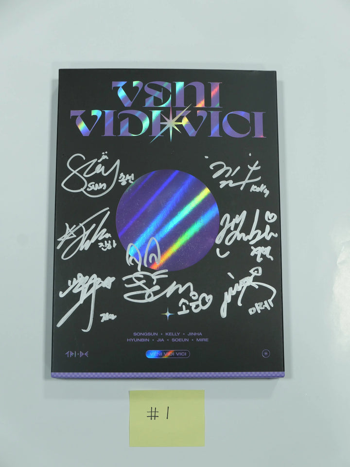 TRI.BE 'VENI VIDI VICI' 1st  - Hand Autographed(Signed) Promo Album - HALLYUSUPERSTORE