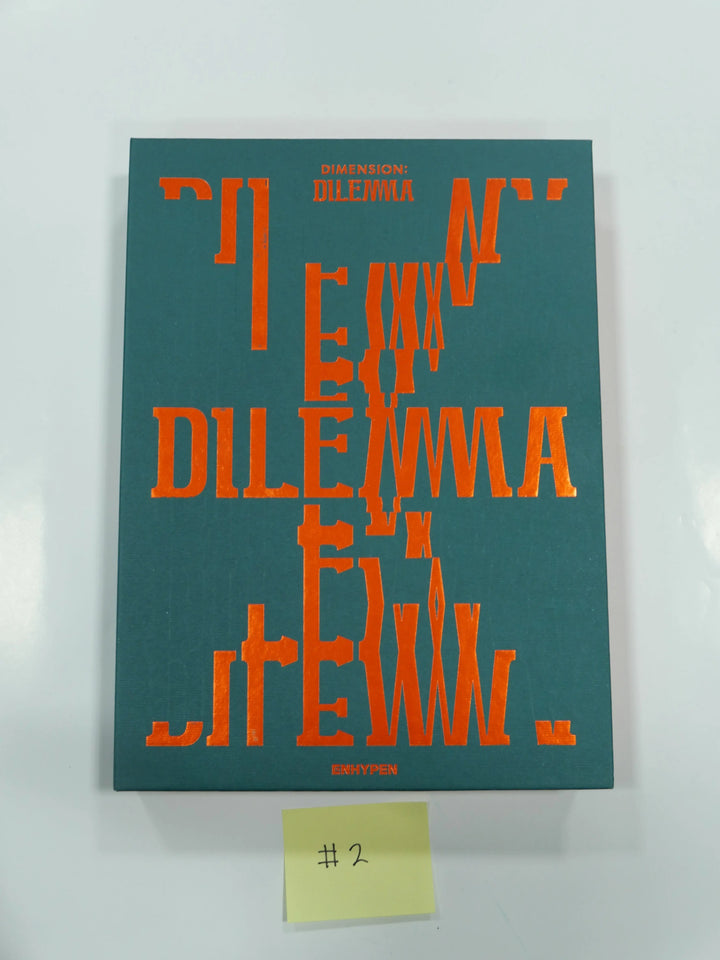Enhypen "DIMENSION : DILEMMA" - Hand Autographed(Signed) Promo Album - HALLYUSUPERSTORE