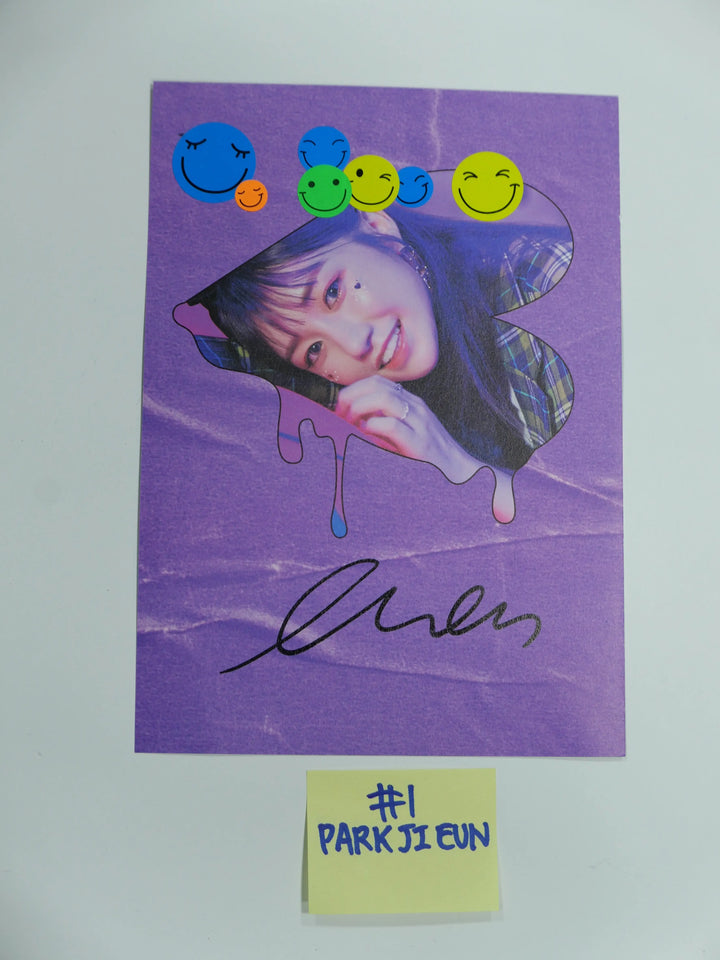 Purple Kiss 'HIDE & SEEK', Pixy 'Temptation'- A Cut Page From Fansign Event Albums - HALLYUSUPERSTORE
