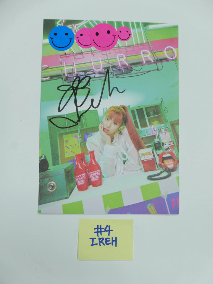Purple Kiss 'HIDE & SEEK', Pixy 'Temptation'- A Cut Page From Fansign Event Albums - HALLYUSUPERSTORE
