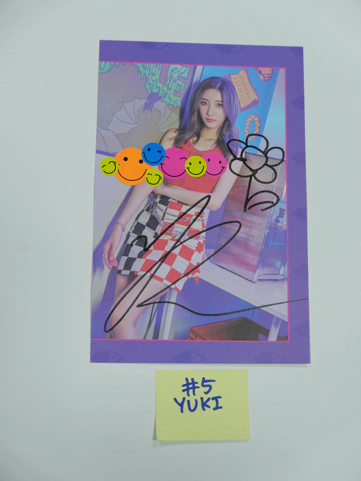 Purple Kiss 'HIDE & SEEK', Pixy 'Temptation'- A Cut Page From Fansign Event Albums - HALLYUSUPERSTORE