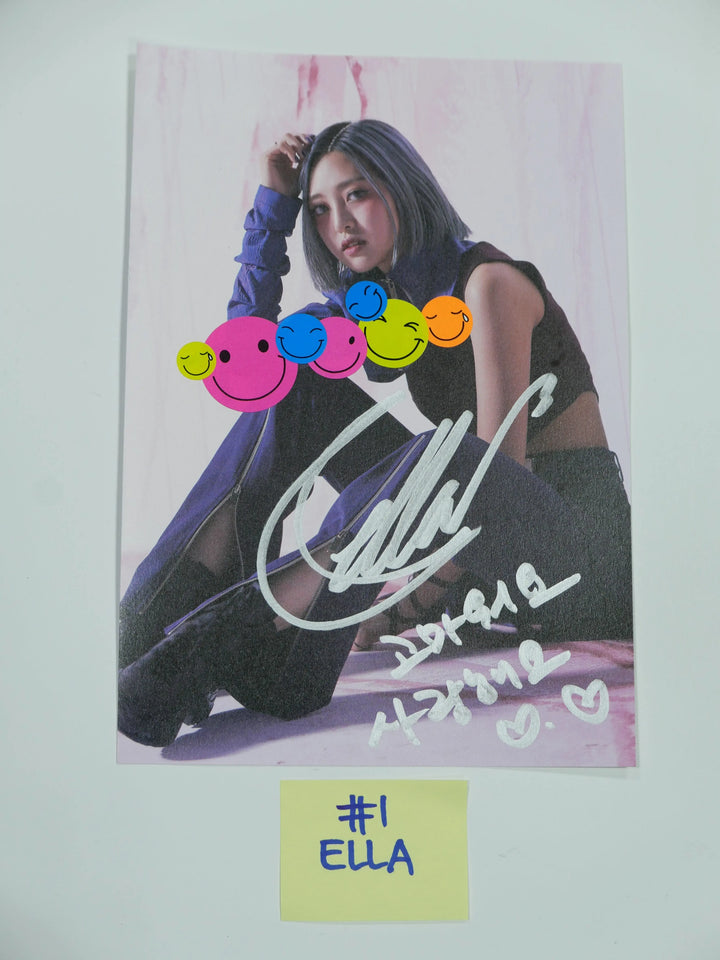 Purple Kiss 'HIDE & SEEK', Pixy 'Temptation'- A Cut Page From Fansign Event Albums - HALLYUSUPERSTORE