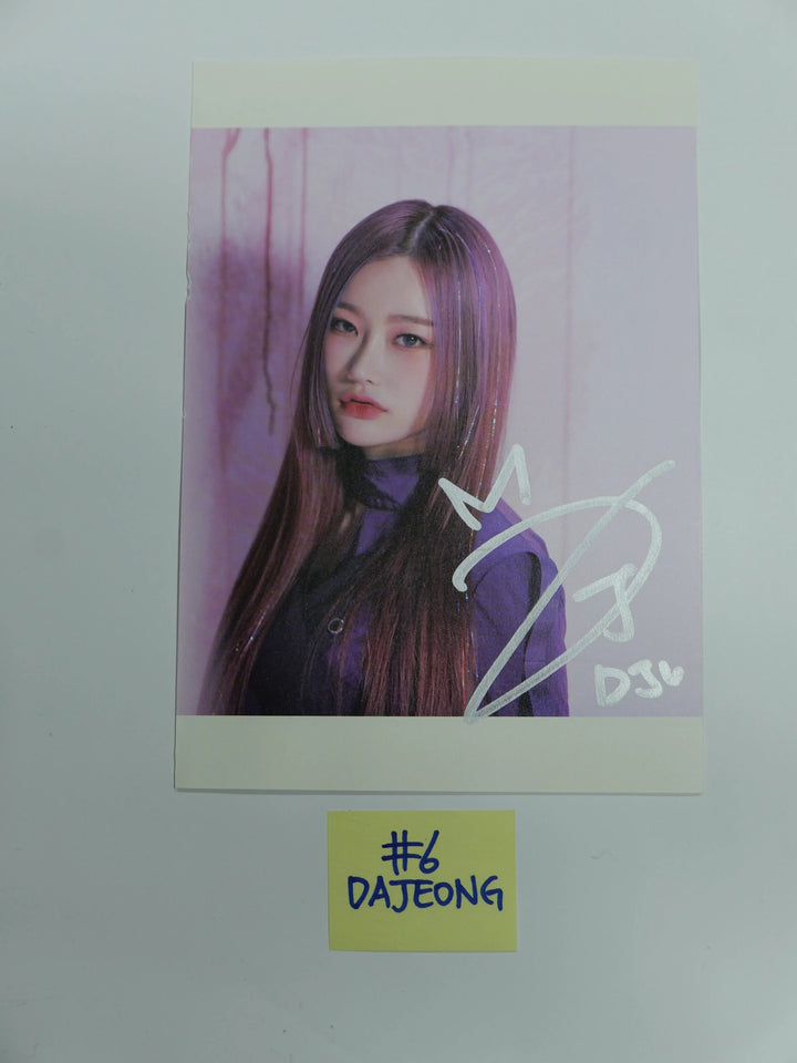 Purple Kiss 'HIDE & SEEK', Pixy 'Temptation'- A Cut Page From Fansign Event Albums - HALLYUSUPERSTORE
