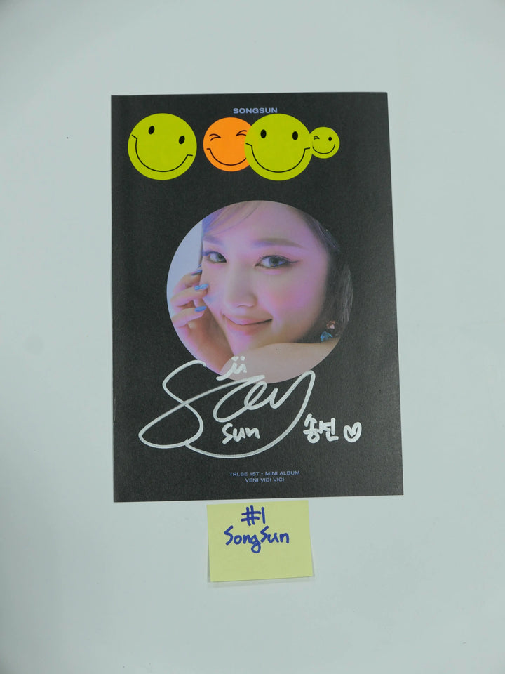 TRI.BE ‘VENI VIDI VICI’ 1st – A Cut Page From Fansign Event Albums - HALLYUSUPERSTORE