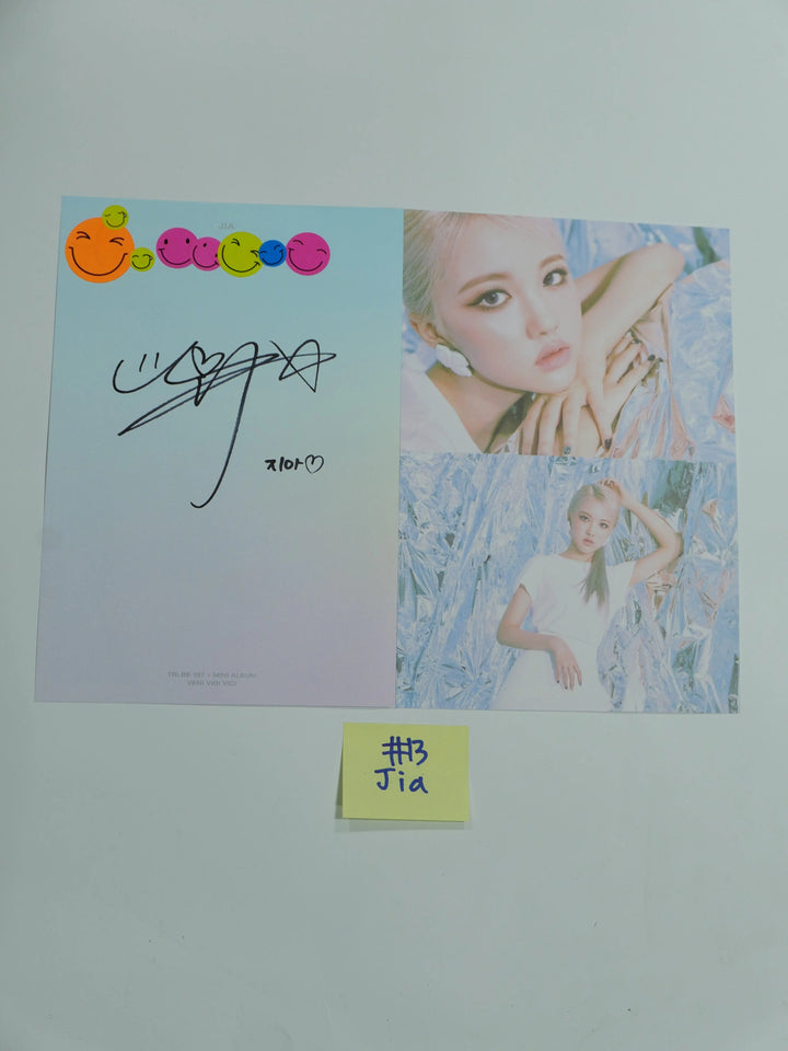 TRI.BE ‘VENI VIDI VICI’ 1st – A Cut Page From Fansign Event Albums - HALLYUSUPERSTORE