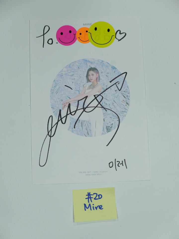 TRI.BE ‘VENI VIDI VICI’ 1st – A Cut Page From Fansign Event Albums - HALLYUSUPERSTORE