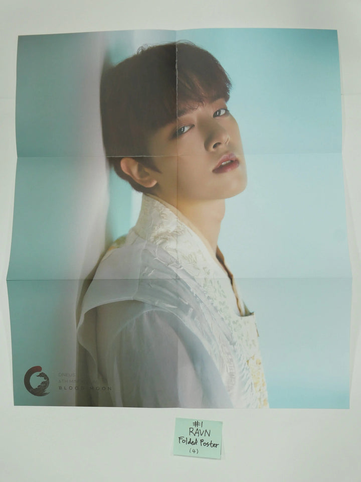 ONEUS 'BLOOD MOON' 6th Mini - Official Folded Poster & Postcard - HALLYUSUPERSTORE