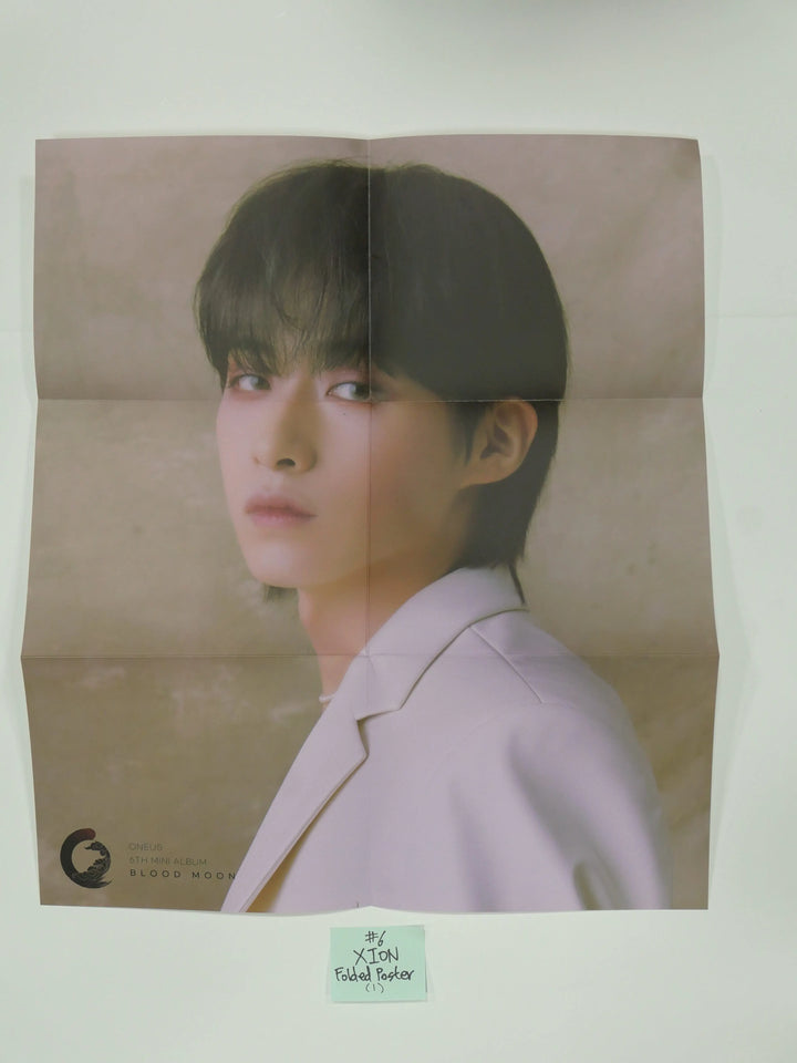 ONEUS 'BLOOD MOON' 6th Mini - Official Folded Poster & Postcard - HALLYUSUPERSTORE