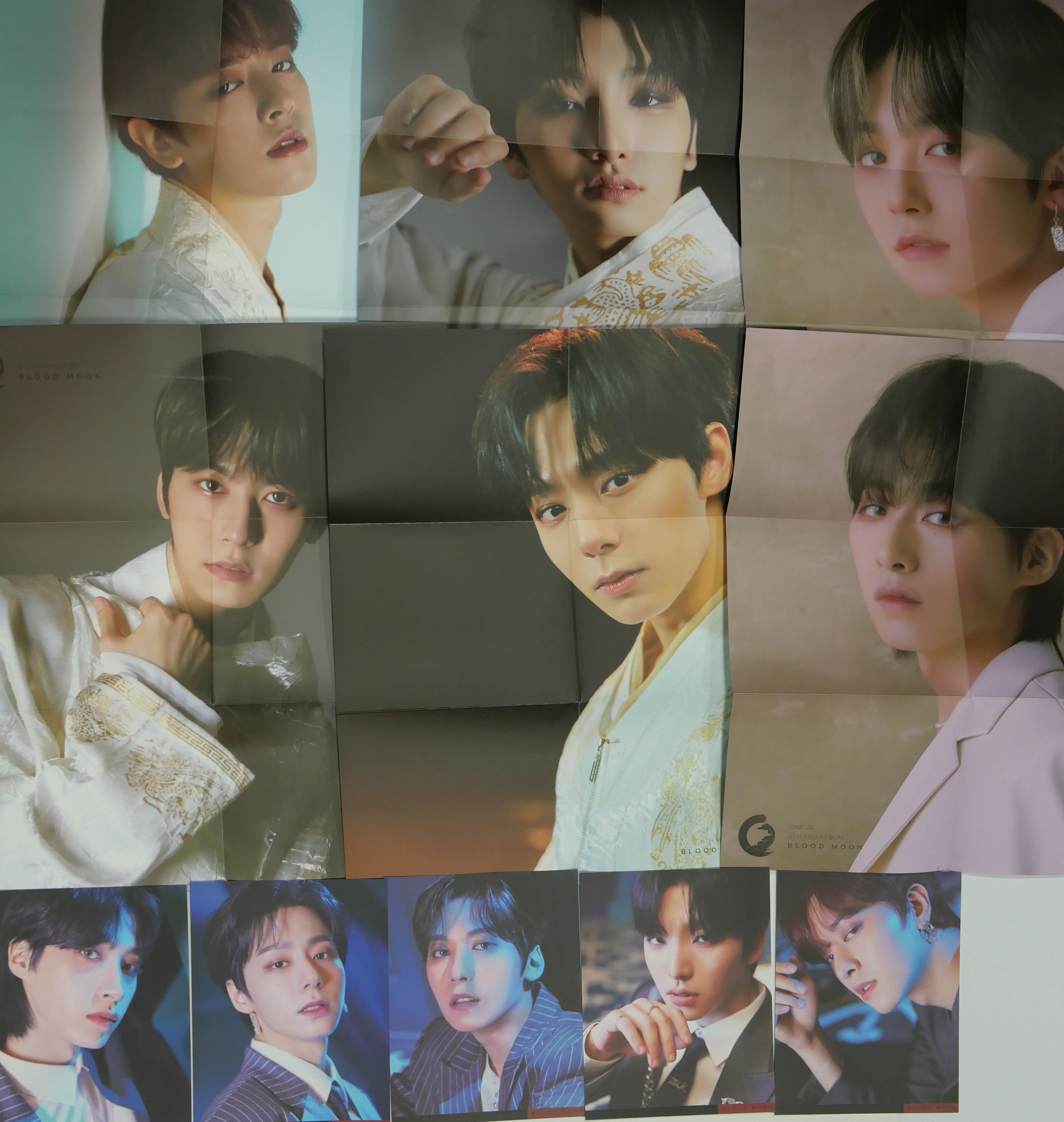 ONEUS 'BLOOD MOON' 6th Mini - Official Folded Poster & Postcard