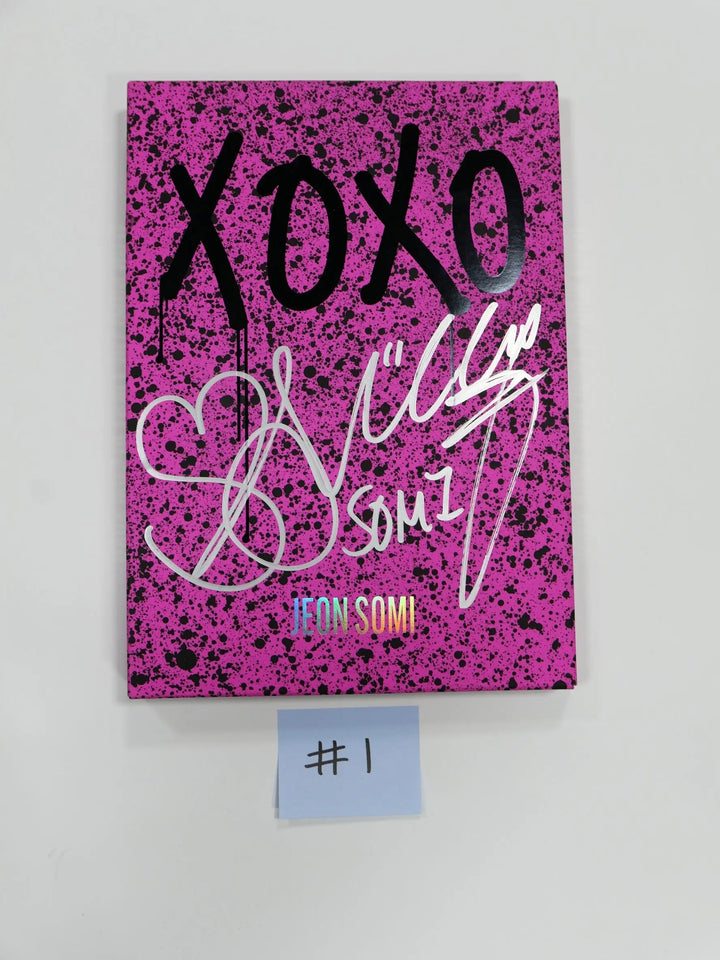 Jeon Somi 'XOXO' 1st - Hand Autographed(Signed) Promo Album - HALLYUSUPERSTORE