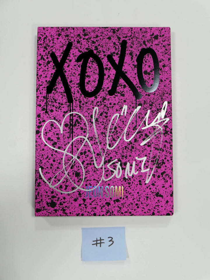 Jeon Somi 'XOXO' 1st - Hand Autographed(Signed) Promo Album - HALLYUSUPERSTORE