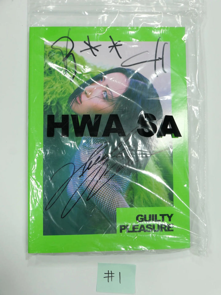 Hwa Sa "Guilty Pleasure" - Hand Autographed(Signed) Promo Album - HALLYUSUPERSTORE