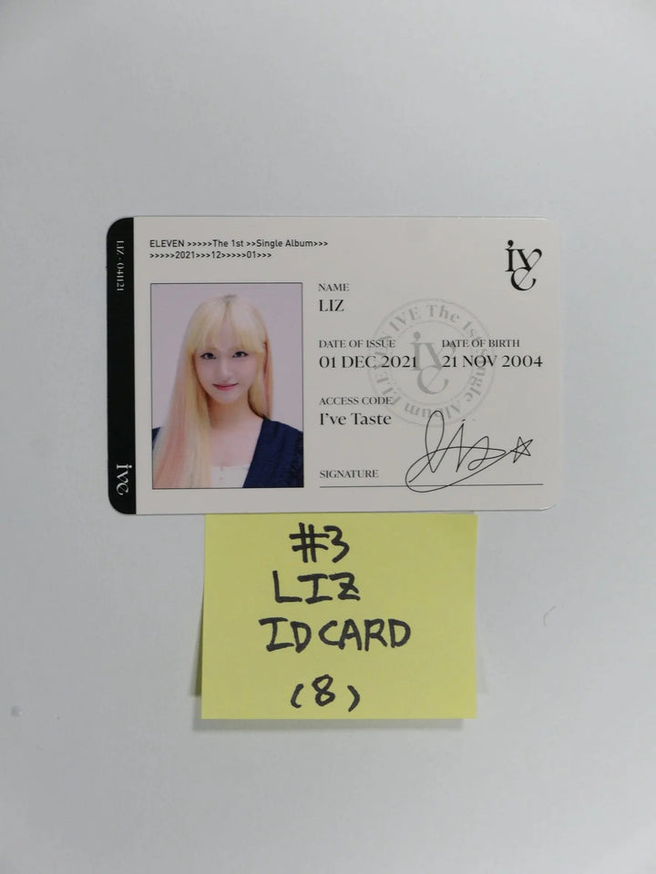 IVE 'ELEVEN' 1st Single - Official Photocard - HALLYUSUPERSTORE