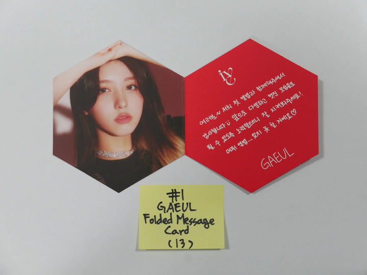IVE 'ELEVEN' 1st Single - Official Folded Message Card, Foldede Poster - HALLYUSUPERSTORE
