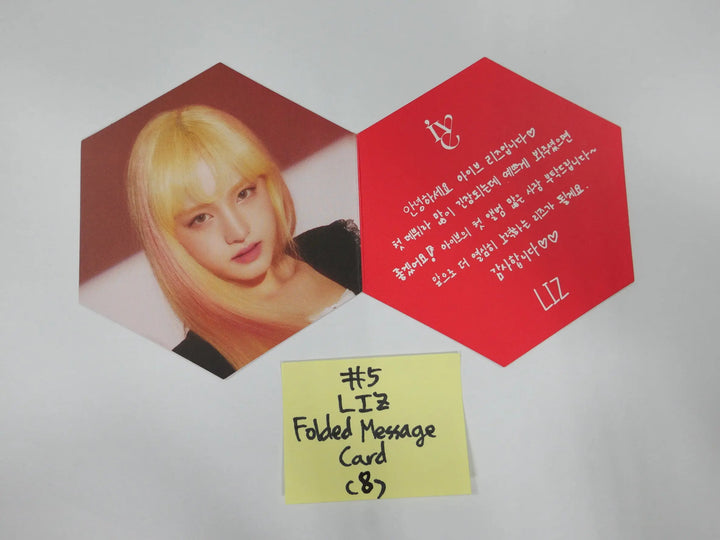 IVE 'ELEVEN' 1st Single - Official Folded Message Card, Foldede Poster - HALLYUSUPERSTORE