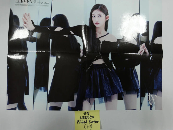 IVE 'ELEVEN' 1st Single - Official Folded Message Card, Foldede Poster - HALLYUSUPERSTORE