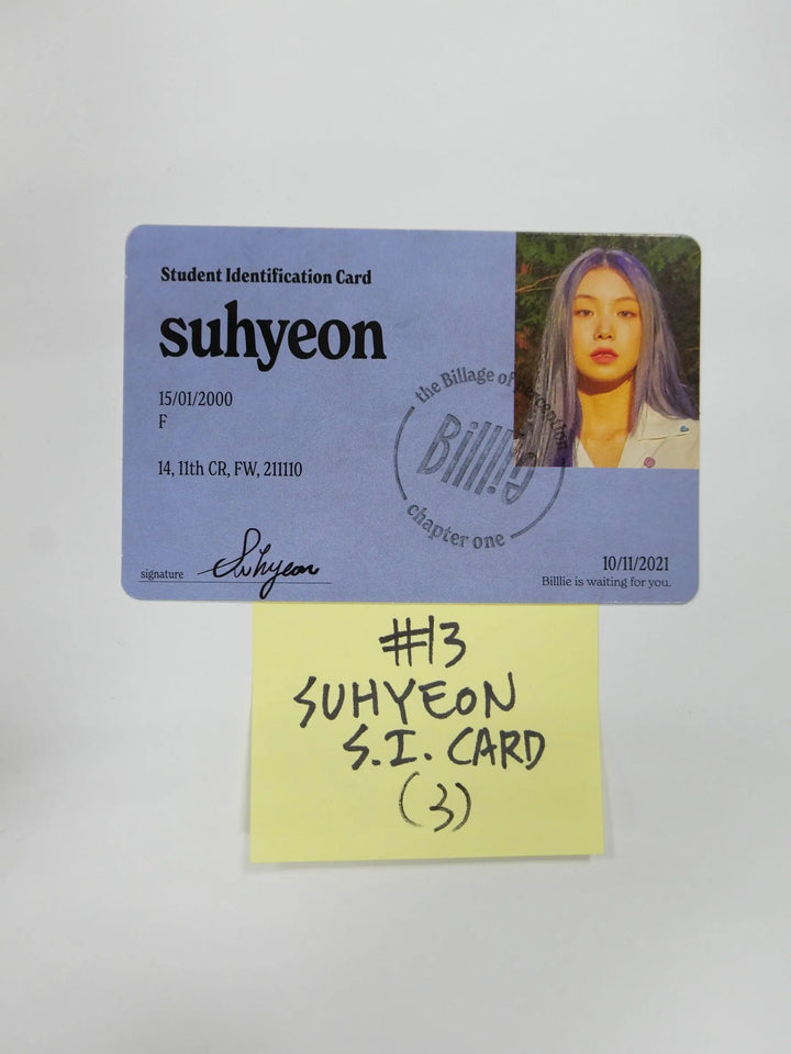 Billlie 'the Billage of perception : chapter one' - Official Photocard, SI Card - HALLYUSUPERSTORE