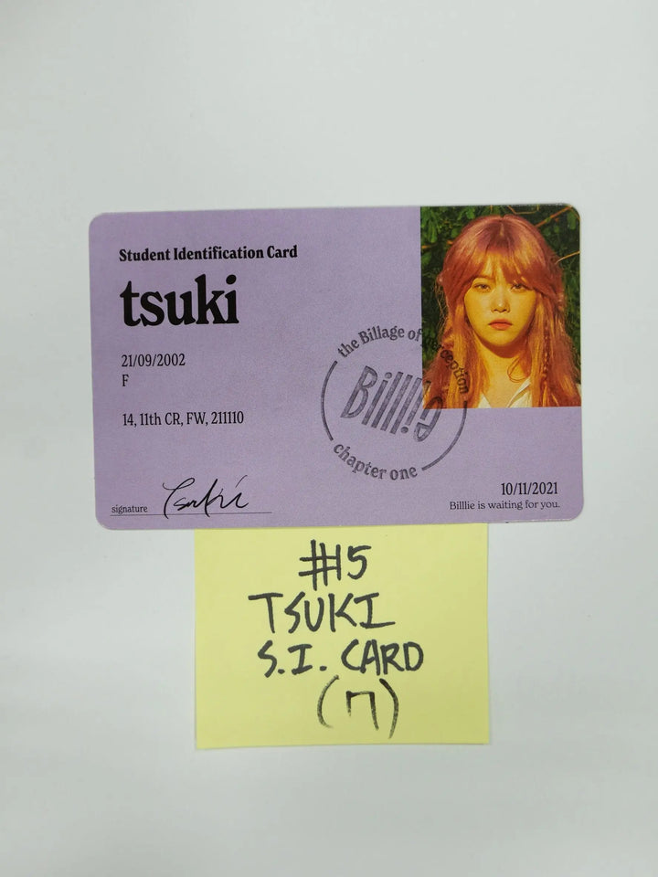 Billlie 'the Billage of perception : chapter one' - Official Photocard, SI Card - HALLYUSUPERSTORE
