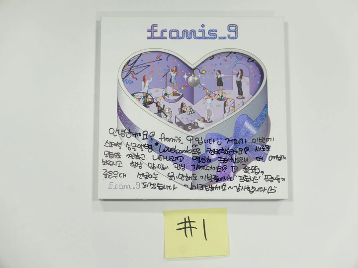 Fromis_9 - Hand Autographed(Signed) Promo Album - HALLYUSUPERSTORE